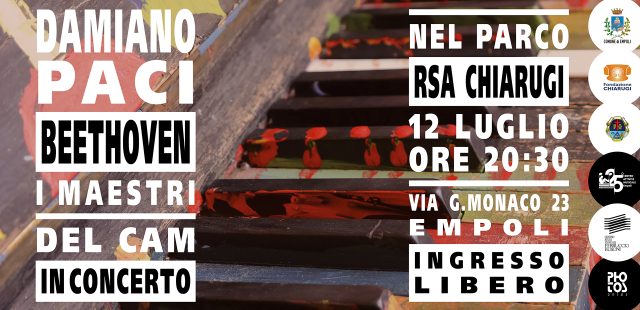 DAMIANO PACI INTERPRETA BEETHOVEN AL PIANOFORTE PER IL PRIMO CONCERTO ALLA CHIARUGI DEL LUGLIO EMPOLESE