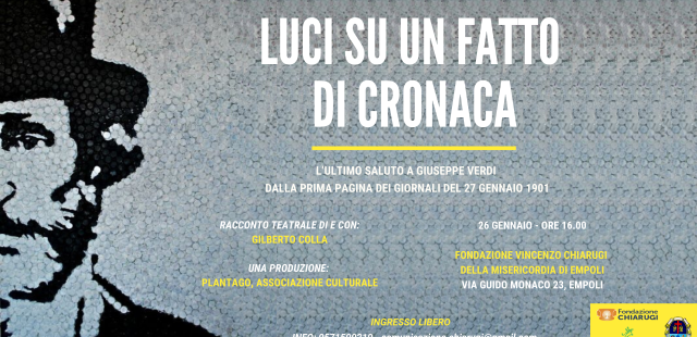 UNO SPETTACOLO SU GIUSEPPE VERDI APRE LA STAGIONE TEATRALE ALLA CHIARUGI