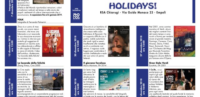 LE “HOLIDAYS” ALLA FONDAZIONE CHIARUGI: UN DICEMBRE SPECIALE CON SETTE EVENTI DA NON PERDERE
