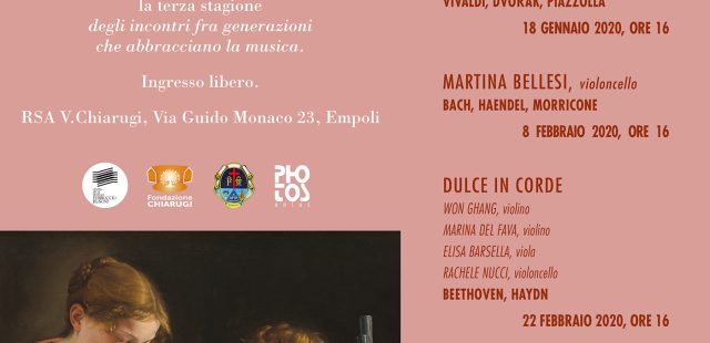 AL VIA LA TERZA EDIZIONE DE “I CONCERTI ALLA CHIARUGI”
